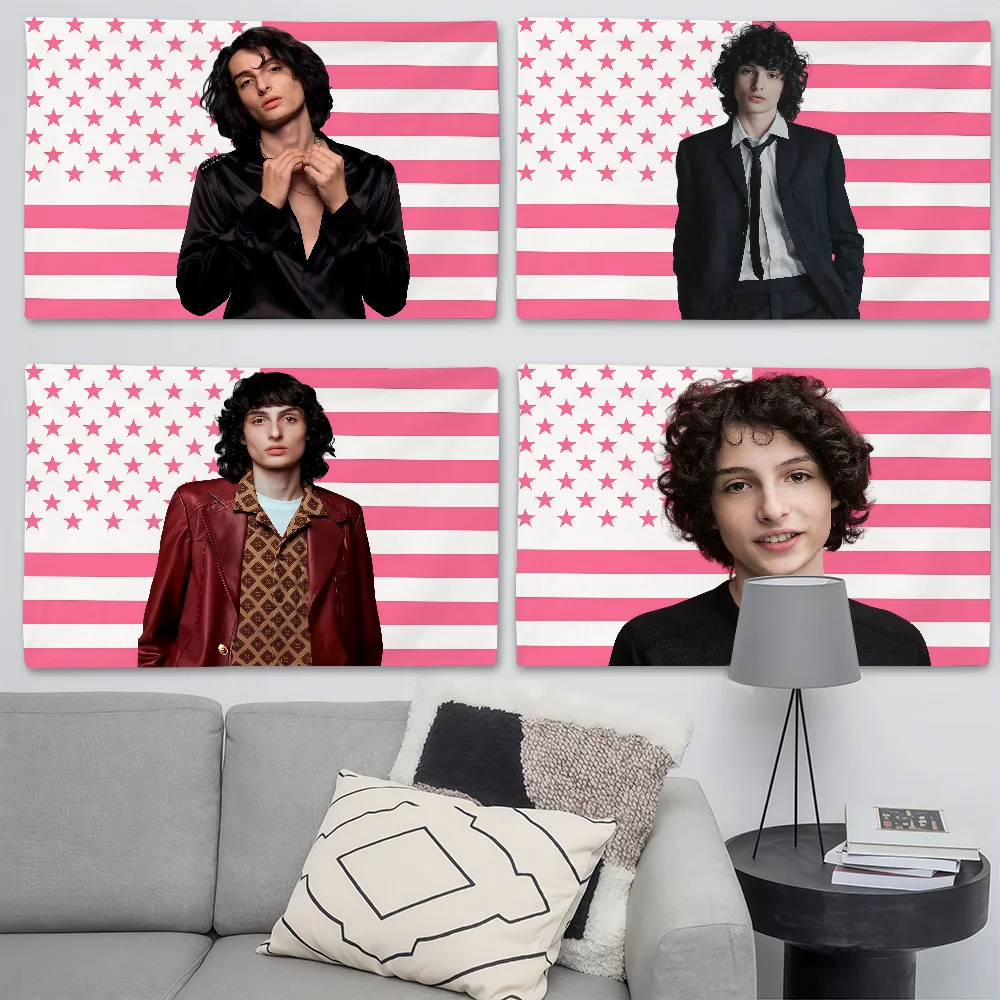 Actor F-Finn W-Wolfhard American Flag Decorative Home Objects Funny Flags for Bedrooms Room Decoration Garage Outdoor Decor Hang