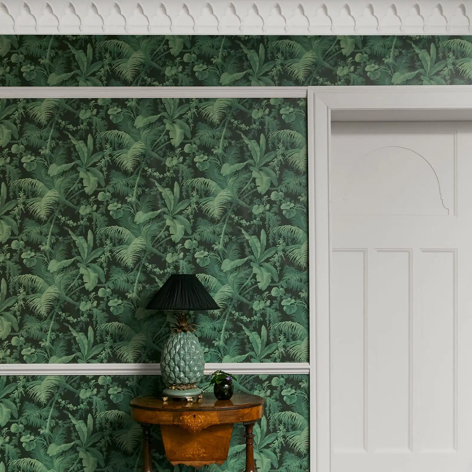 Customized Wallpaper Southeast Asian Plant Leaf Wallpaper Home Decoration Green Peacock Tail Feather Decoration Painting mural