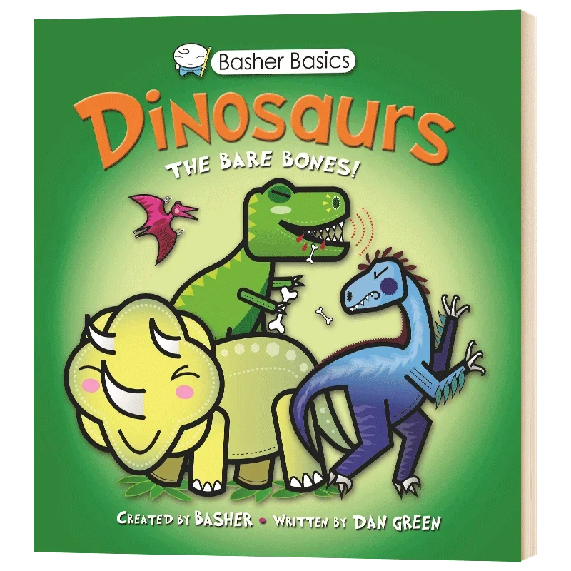 Basher Basics Dinosaurs The Bare Bones STEM, Children's aged 6 7 8 9 English books, Manga Cartoon comic 9780753468234