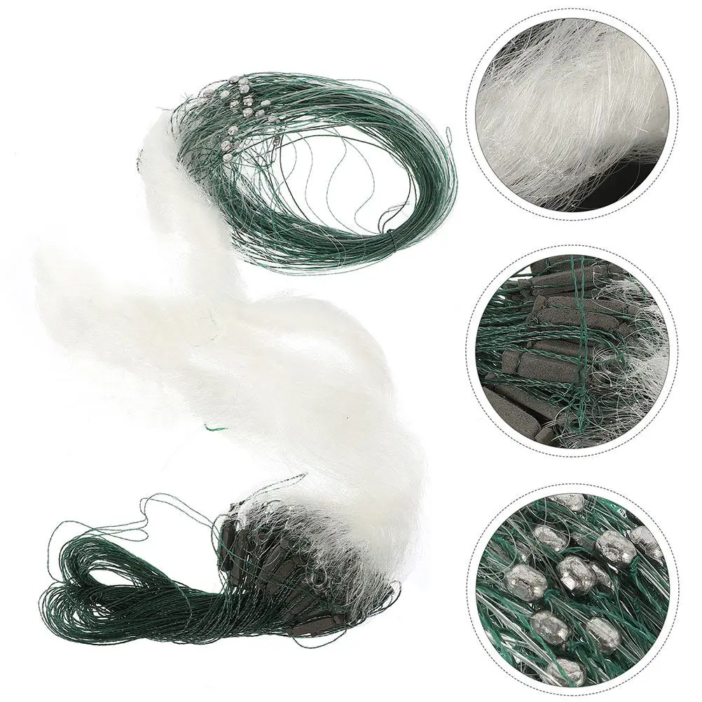 Single Layer Gill Net 100M Mesh Size for Freshwater Saltwater Fishing Lightweight Portable Catching Netting for Outdoor Fishing