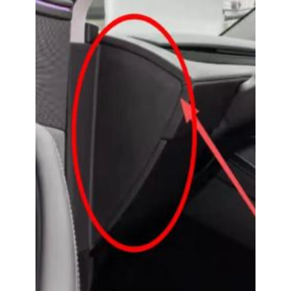 

For Tesla Refreshed Model3 ModelY Front Left Right Triangle Decorative Covers Instrument Center Console Protective Panels 1pc