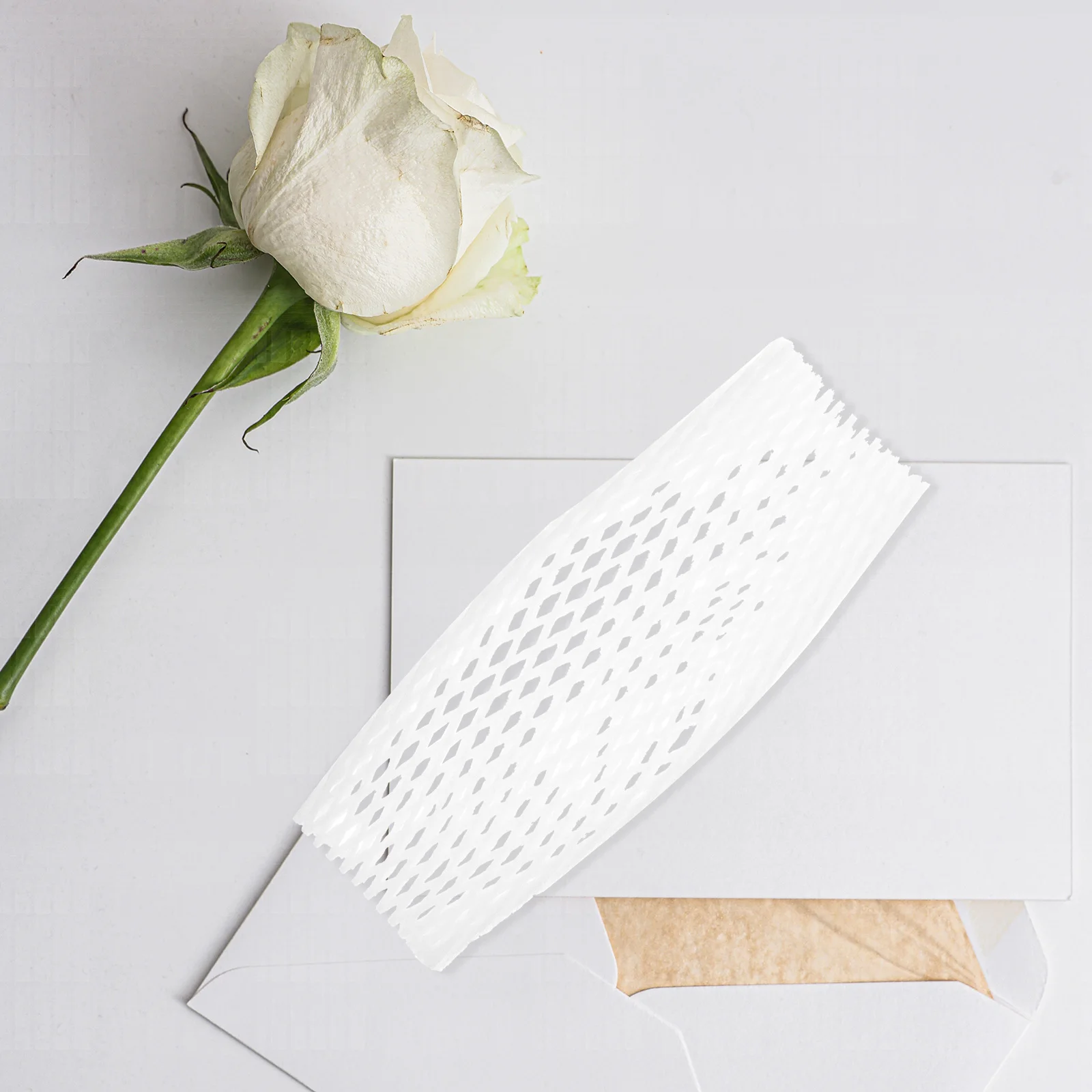 

100pcs White 2*10cm Plant Netting Garden Trellis Mesh Flower Protective Anti Scratch Climbing Plants Outdoor Farm Nets Cover