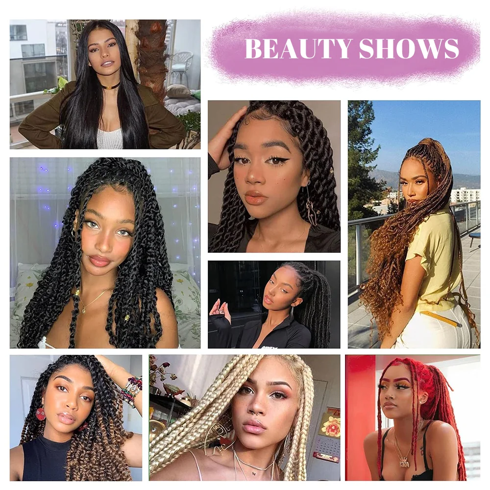 Braiding Hair Pre Stretched Hair Extensions for Braids Kanekalon Long Jumbo Braiding Hair Natural as Human Hair Micro Box Braids