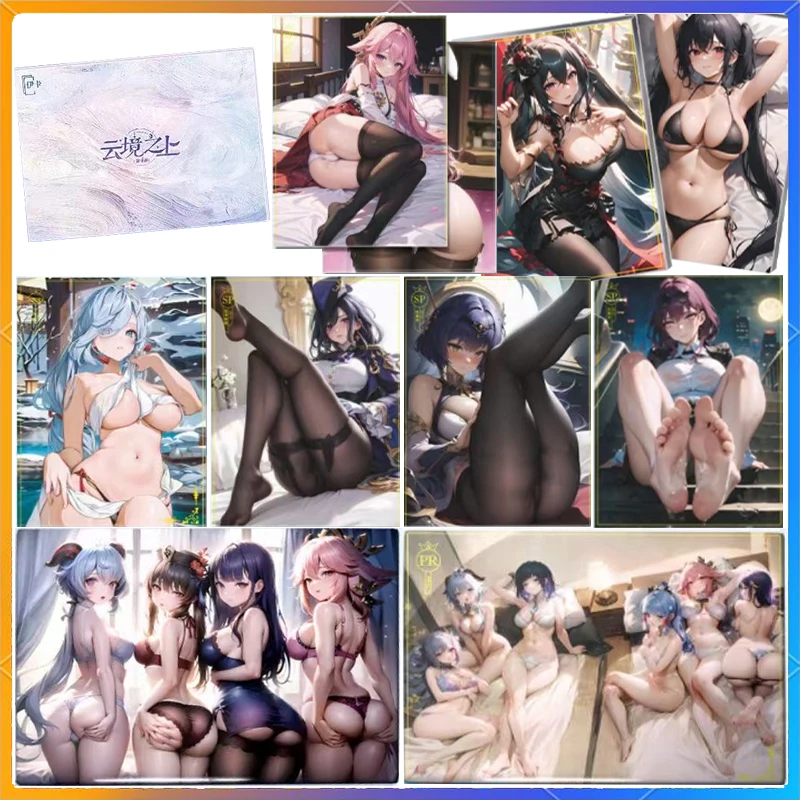 Sexy Goddess Anime ACG Card Temptation Nude Uniform Sexy Girls Gentleman Card Big Breasts and Perky Butt 3D Super High Quality