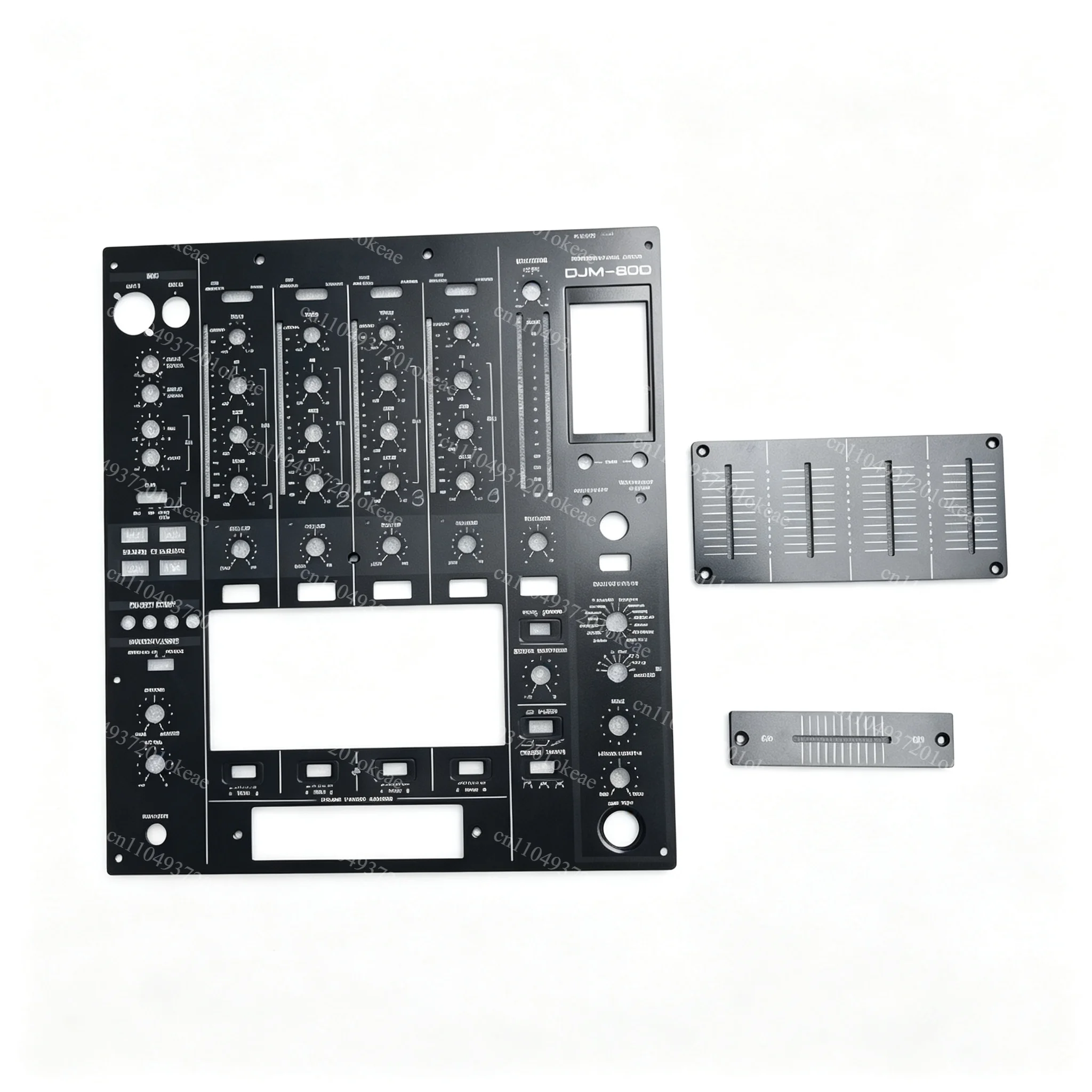 Replacement Panel Set Compatible with DJM-800 DJ Mixer, Fader Plate, Crossfader Plate & Middle Metal Plate, DJ Console Repair