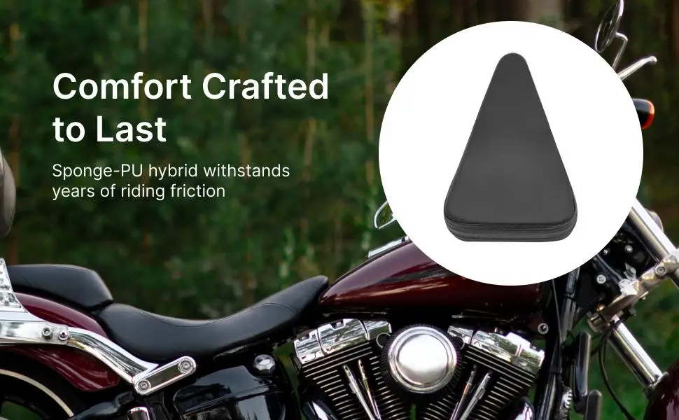 

Motorcycle Passenger Seat Cushion Pad Lightweight Detachable Wear Resistant Rear