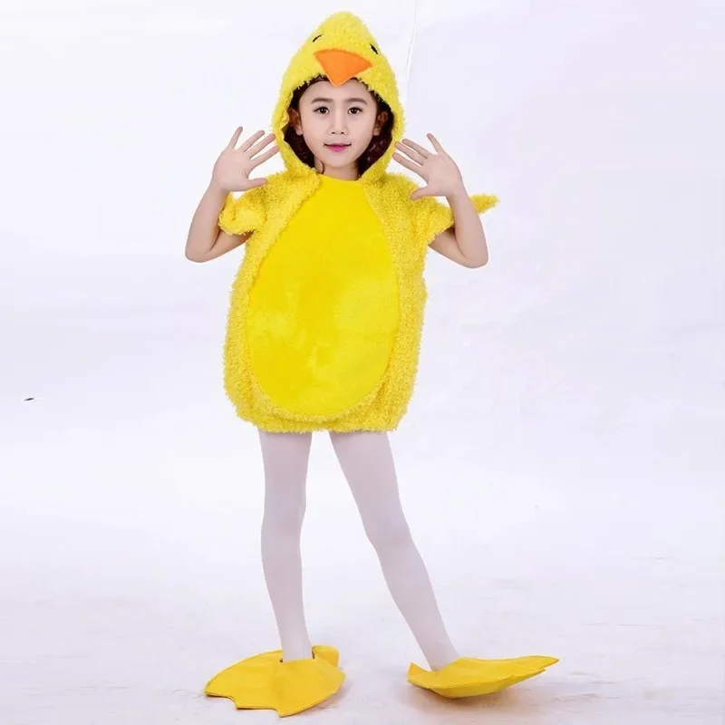 

Kids Yellow Chick Duck Costume Animal Shoes Stocking Unisex Toddler Birthday Party Set Cosplay Halloween Festival