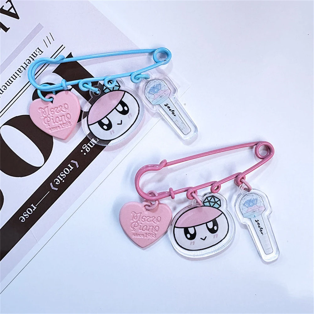 KPOP ST MINITEEN Three Piece Cartoon Brooch HOSHI DK JOSHUA S.COUPS WOOZI Cute Acrylic Pendant Pin Bag Accessories Fans Collect