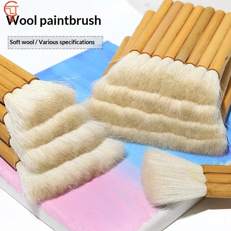 Soft Wool Bamboo Tube Brush Static Free Bristle Cleaner for Delicate Printing Surface Care Maintenance