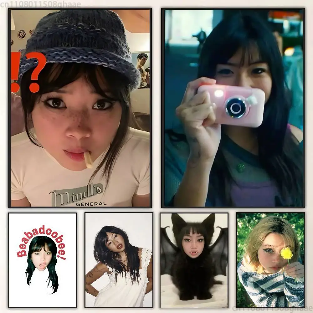 

Beatopia Beabadoobee new group Poster HD home decor sticky wall waterproof home living room bar aesthetic decor