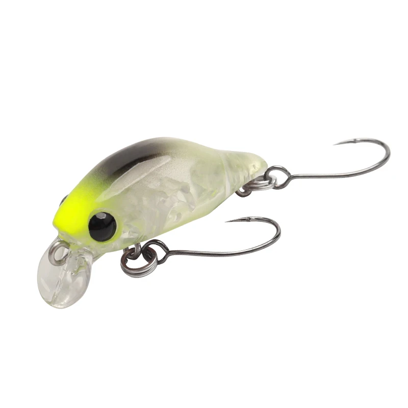 Leydun Surface méné leurres de pêche 30mm 1.5g flottant peu profond plongée manivelle pêche artificielle nageurs attirail leurre