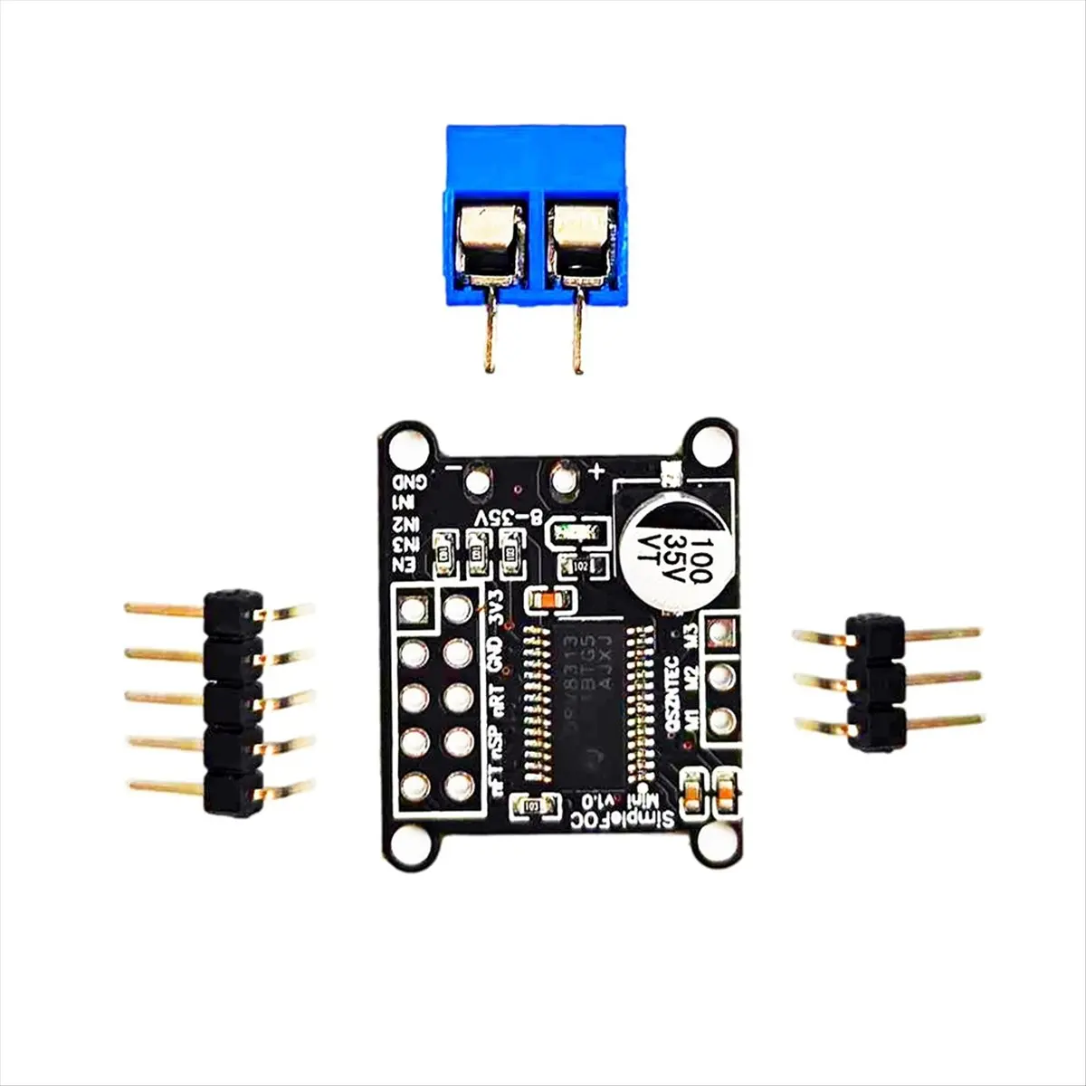 Nouvelle carte de commande de moteur sans balais simple FOC A86G 8-30V DRV8313 avec algorithme de contrôle SVPWM pour une gestion efficace du moteur