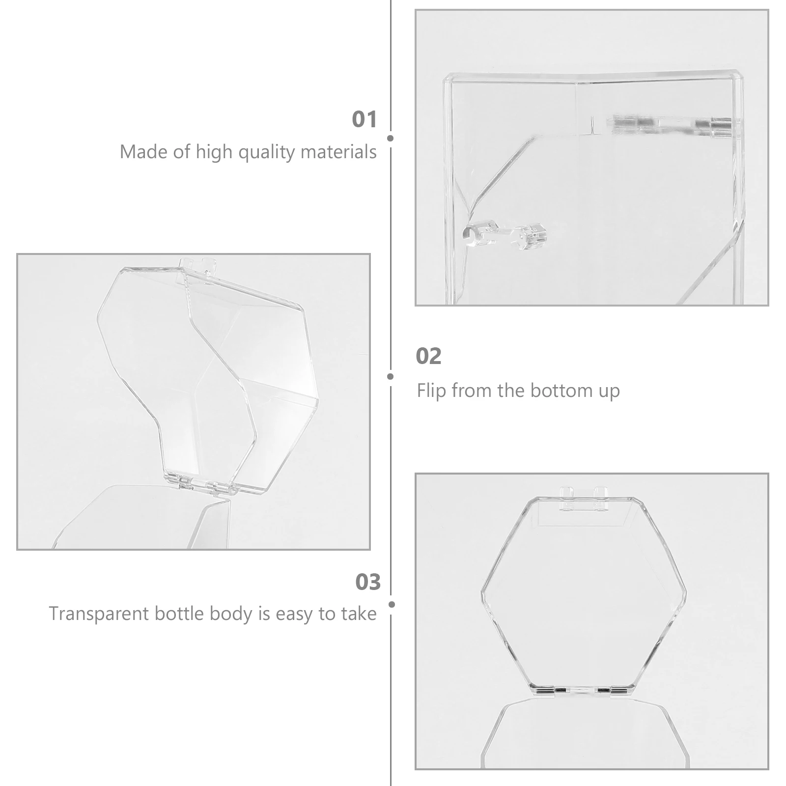 

Acrylic Makeup Brush Storage Box Container for Cosmetics Lipstick Nail Polish Jewelry Transparent ganizer Bucket for Christmas