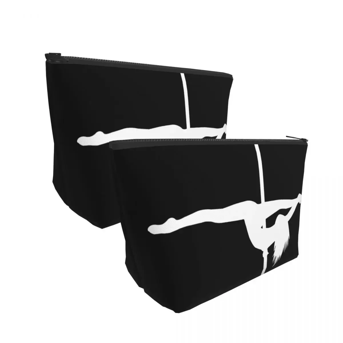 Split Pole Dancer White Makeup Bag for Women Cosmetic Bags Travel Toiletry Storage Pouch Organizer Dopp Kit Box