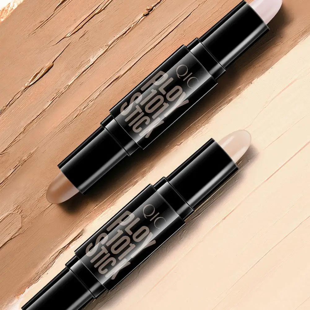 Double Head Concealer Repair Stick 3D Face Brightening High Light Stick V Face Shadow Pen Makeup Women Cosmetics Concealers