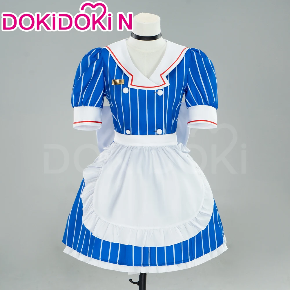 MIKUU Cosplay Costume【XS-3XL】DokiDoki-N Women Cute Maid Dress Mikuu Mesmerizer Costume Hat Plus Size