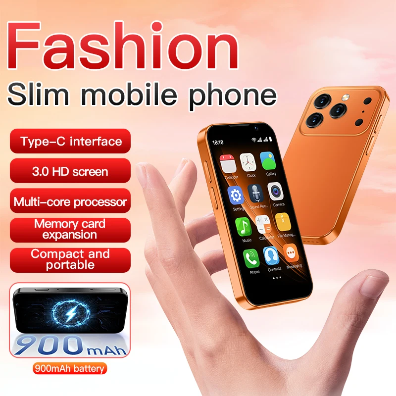 SOYES XS18 Pro Mini Smartphone 3.0" HD Display Android 9.0 2GB RAM 16GB ROM Small Compact Mobile Phone for Students