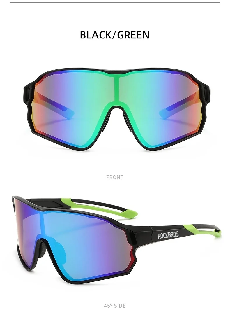 ROCKBROS Bestseller Fahrradbrille UV400 Anti-Beschlag REVO-Gläser HD-Klarheit CE/ANSI-Zertifiziert Cateye-Design MTB/Rennrad – Detail 11