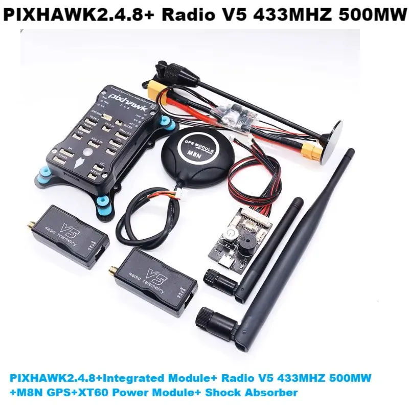 AN Pixhawk PX4 PIX 2.4.8 32 Bit Flight Controller Autopilot with 4G SD Safety Switch Buzzer PPM I2C RGB RC Quadcopter Ardupilot