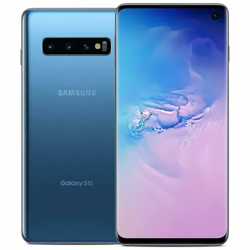 هاتف Samsung Galaxy S10 4G RAM 8GB ROM 128GB/512GB هاتف ذكي 3400mAh 6.1 بوصة كاميرا 16 ميجابكسل وحدة المعالجة المركزية Qualcomm Snapdragon 855 هاتف مستعمل