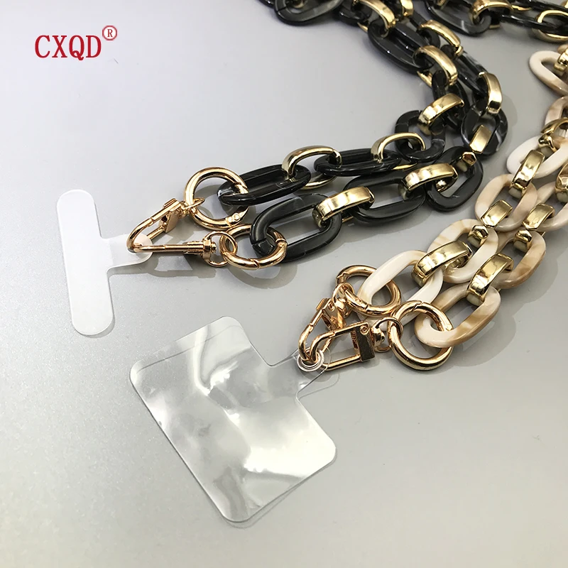 120CM Long Anti-lost Acrylic Mobile Cell Phone Accessory Lanyard Handbag Pendant Hanger Chain for Women Men Jewelry Gift Outdoor