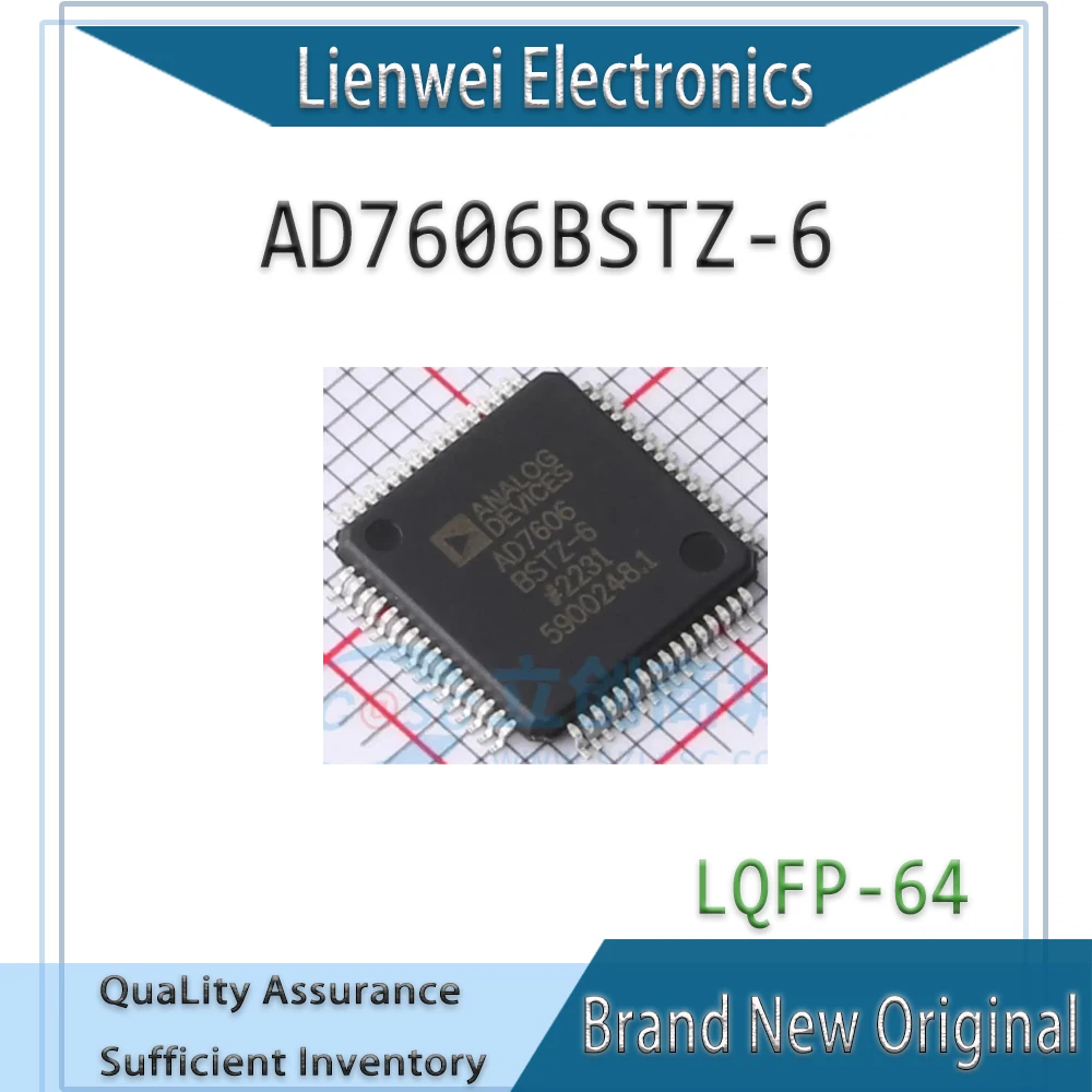 

100% New Original AD7606 AD7606BSTZ-6 AD7606BSTZ IC Chipset LQFP-64