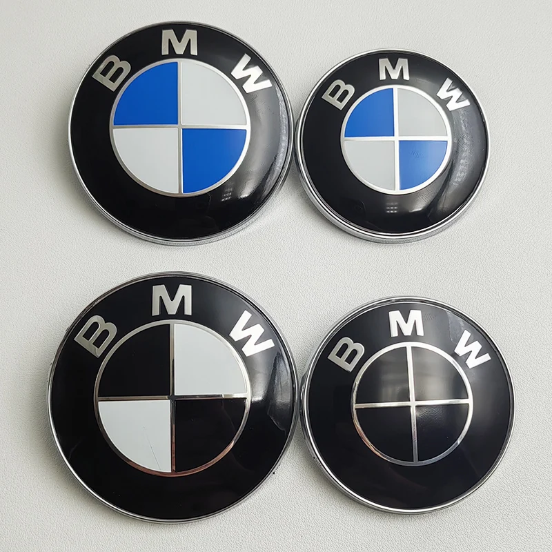 3d ABS 74mm 82mm Car Front Hood Emblem Bonnet Logo Rear Trunk Badge For BMW E39 E46 E90 E60 E91 E91 E61 E62 E87 G20 Accessories