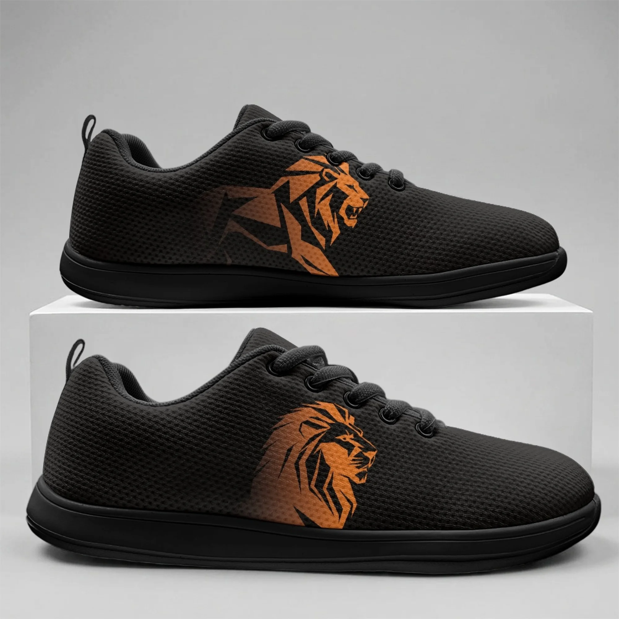 

XIXIRIMIDO Strappy Wide-toed Shoes Cool Lion Mens Walking Shoes Casual Shoes Breathable Mesh Women's Fashion Snakers 36-46