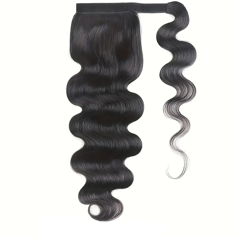 Body Wave Hair Pony Ponytail With Magic Paste 100% Brazilian Human Hair Ponytail Extensions Natural Hair For Daily Cosplay