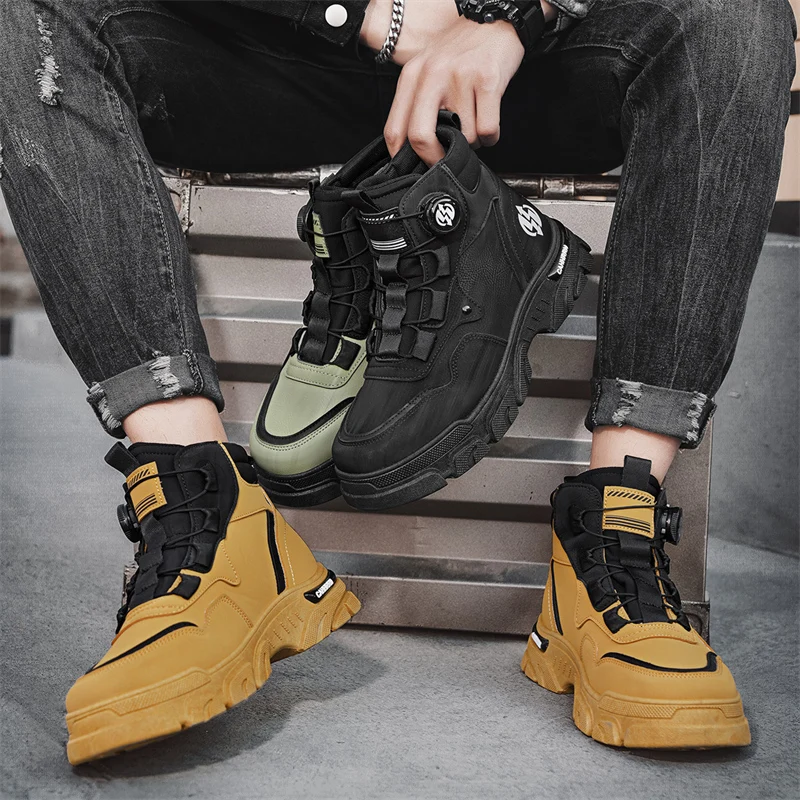 

2025 cargo shoes outdoor leisure versatile, motorcycle shoes, non-slip and wear-resistant soles