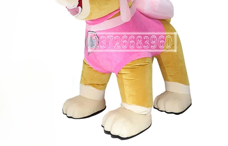 لطيف نفخ الكلب زي التميمة للاحتفال بالكرنفال وعيد الميلاد غير بطارية تعمل بالطاقة الحيوان شخصية فستان بتصميم حالم