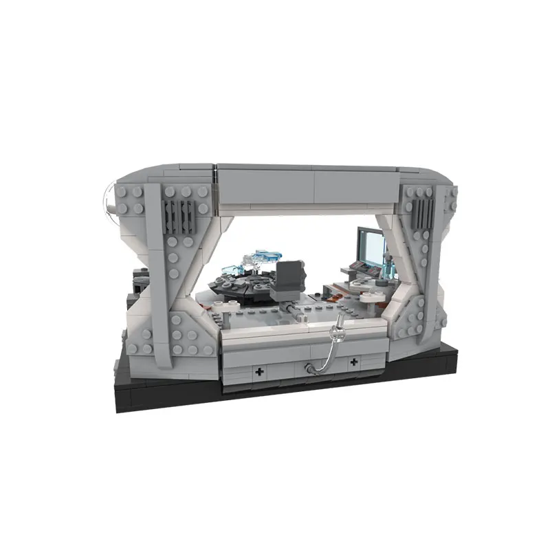 

Строительный блок MOC, серия «Космические войны», команда сопротивления, модель моста, обучающая игрушка для творчества, подарки Juguetes MOC-211770, 742 шт.