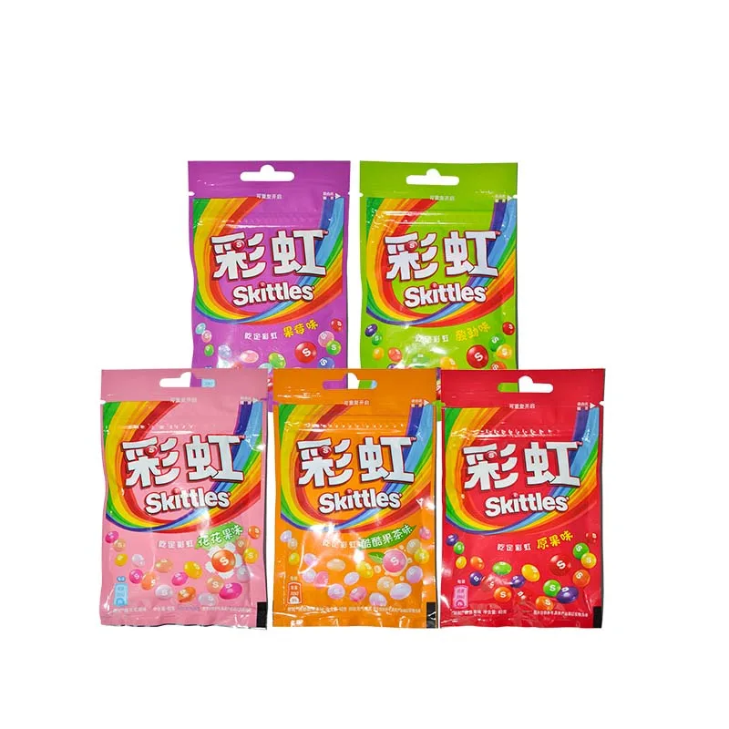 Skittles Candy 1,41oz(40g)*4 Packungen Gemischte Süßigkeiten, tragbar, klein und lecker