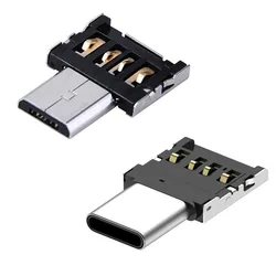 5/10PCS OTG Micro USB Type C Adapter USB-C Male to USB 2.0 Female Data Connector for Macbook Samsung Xiaomi Huawei Android Phone