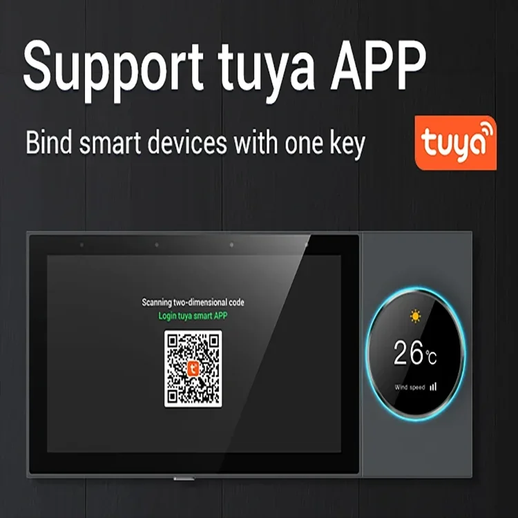 مضخم حائط Tuya Android ، نظام صوتي للمسرح المنزلي ، مركز صوت ذكي ، سكني ، واي فاي ، بلوتوث ، 6 "، دعم Zigbee ، RS485