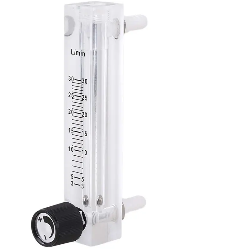 AWAH For Oxygen Gas Flowmeter Adjustable 3-30LPM Multicolor Acrylic LZQ-7 With Control Valve For Oxygen Air