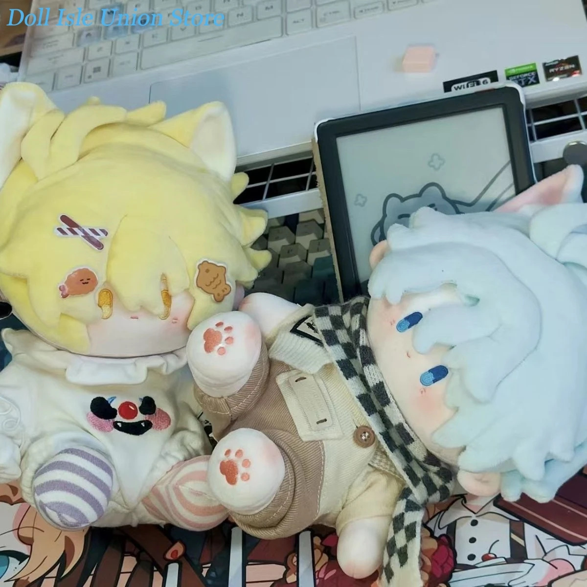 لعبة هونكاي: ستار السكك الحديدية 20 سنتيمتر Khaslana Phainon لطيف أفخم وسيم القطن دمية دمية محشوة تأثيري فستان بلوشي دمية