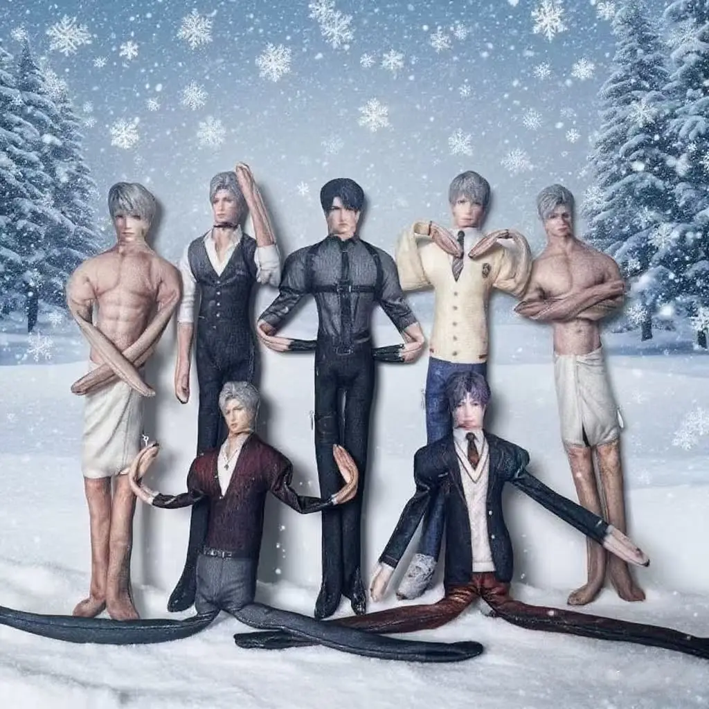 

Кукла-фигурка для косплея Game Love and Deepspace: Рафаэль Силус, абстрактное тело, скелет из проволоки, ручная работа, гибкие суставы, подвижная