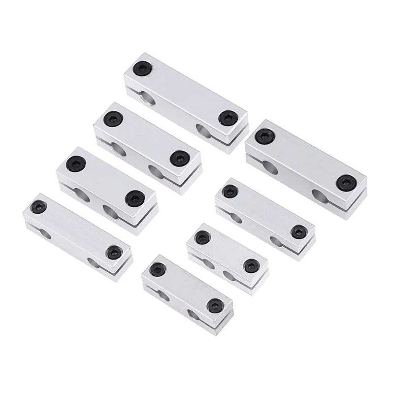 6MM 8MM Pillar Parallel Clamp With The Same Diameter Optical Axis Fixing Steel Pipe Round Frame Connector