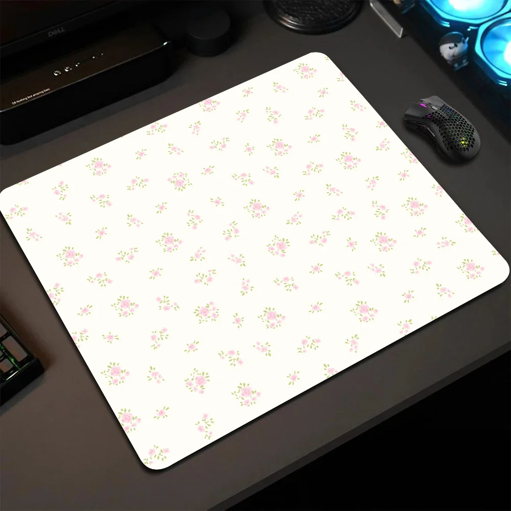 

Floral Animal Fresh Mousepad Small LockEdge Mouse Pad For Gamers Computer Desk Pad Rectangular Anti-slip Rubber