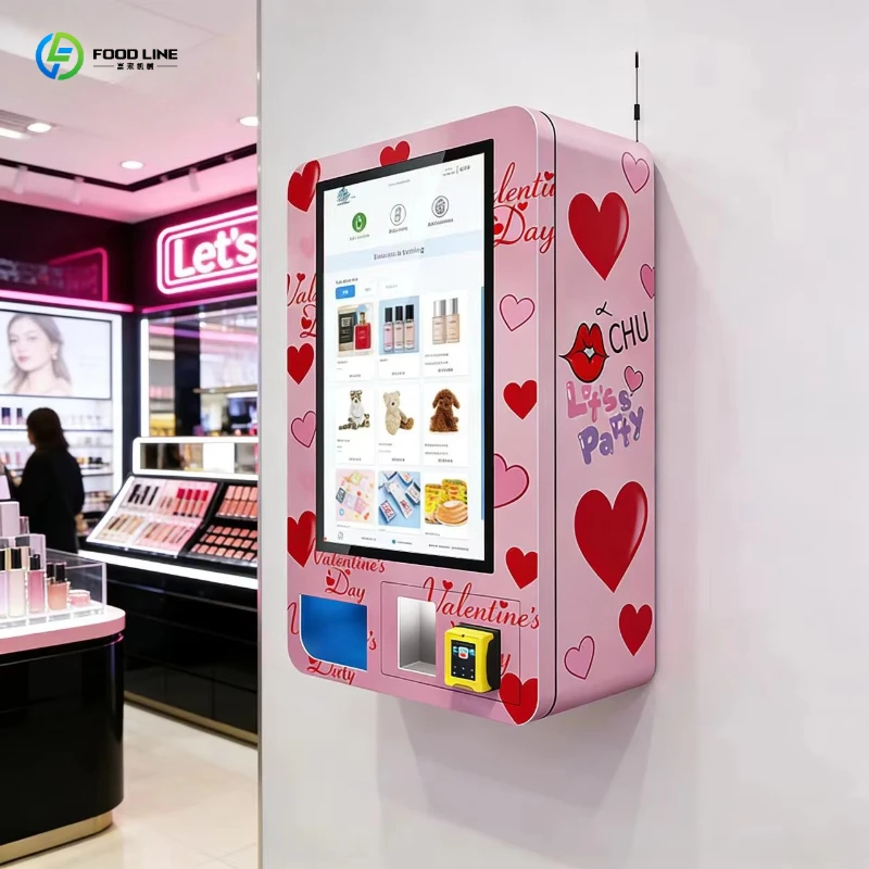 Direct Manufacturer Smart 32 Inch Touch Screen Small Mini Automatic Wall Mounted Vending Machine Supplier for Cosmetic Cigarette