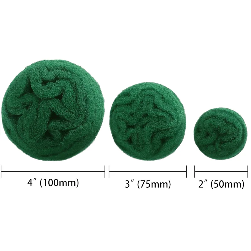 Tampon de Polissage de Type avant, Roue de Polissage en Fibre de Nylon, 180 Grains Mélangés avec 320 Grains (Mélange Rouge + Vert), 6 Pièces