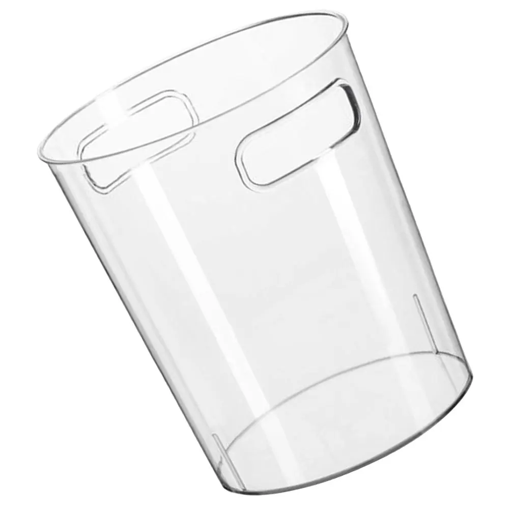 

Creative Garbage Bin Clear Large Capacity Trash Can For Home Office Desktop Plastic Waste Basket Reusable