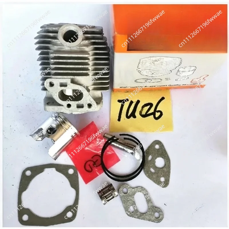For TU26 CYLINDER KIT 33MM WITH GASKET BEARING FOR  KAAZ VS256 CG260 25.6CC 767 SPRAYER DUSTER ZYLINDER PISTON RING PIN