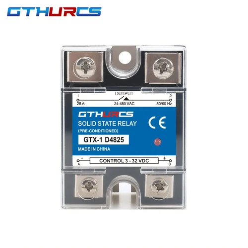 SSR 10A 25A 40A 60A 80A 100A 120A relé de estado sólido monofásico de alta calidad Control CC AC 3-32V Control 220V 10DA 25DA 40DA