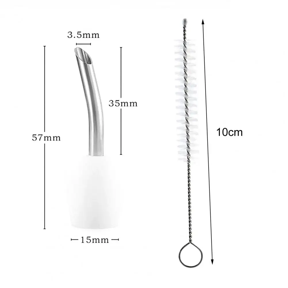 Kettle Mouth Teapot Nozzle  Stainless Steel Coffee Pot Extension Thin Tube Camping Picnic Kettle Spout Hand Drip Filter Spouts