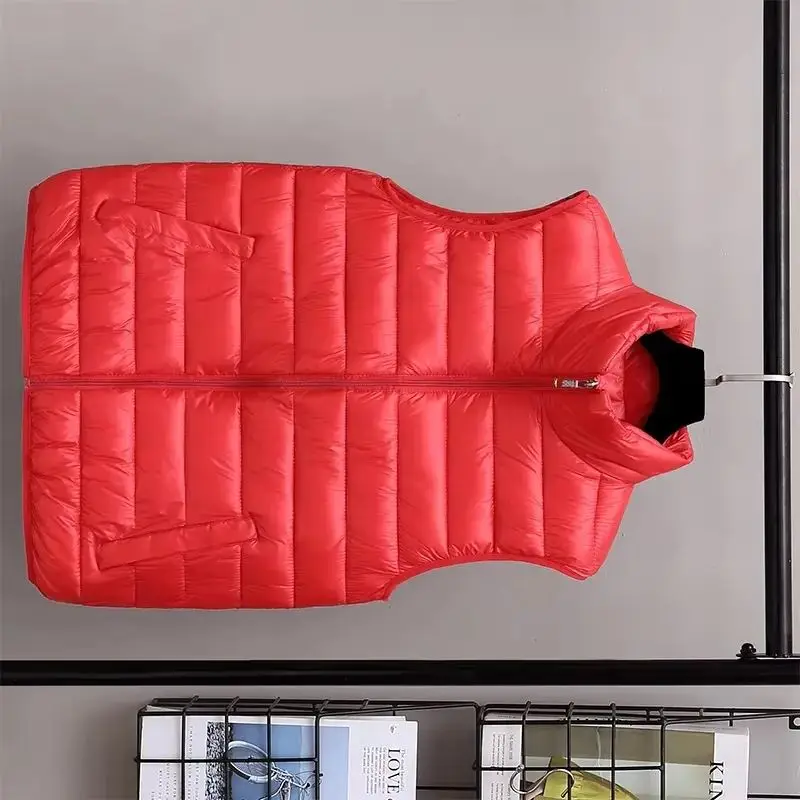 

Хлопковый жилет, женская осенне-зимняя новая мода, пальто без рукавов, женский корейский тонкий пуховый короткий жилет, верхняя одежда, женские топы