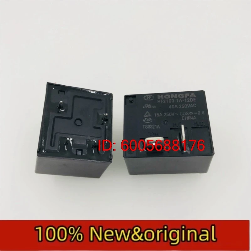 10PCS HF2160-1A-12DE 12VDC set of normally open 4-pin 40A high current Hongfa relay HONGFA Original & Brand New