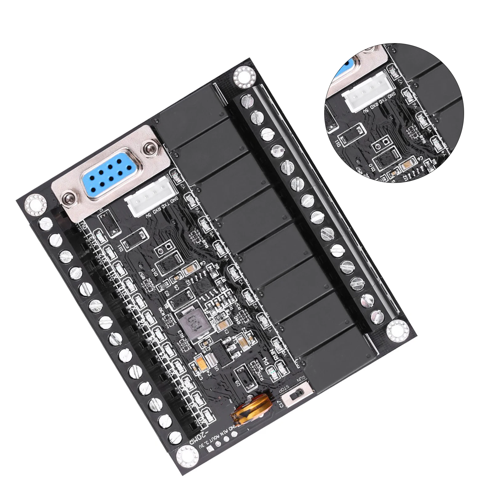 منظم PLC 24 فولت FX1N-20MR لوحة تحكم صناعية وحدة تحكم منطقية قابلة للبرمجة PLC لوحة تحكم صناعية