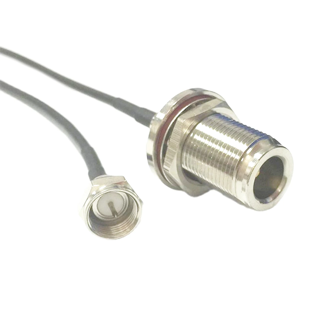 1pc New N Female Bulkhead Nut Switch F Male Plug RF Pigtail Cable RG174  Wholesale 20CM 8